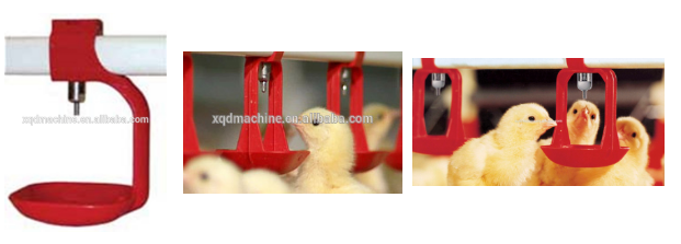 Stainless Steel broiler layer metal nipple drinker for Poultry ไก่ drinking system line