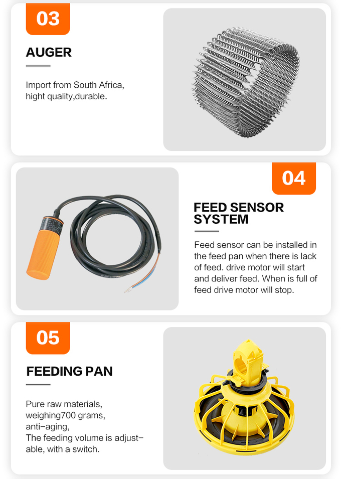 อัตโนมัติ feeding pan system bird feeders poultry equipment 6