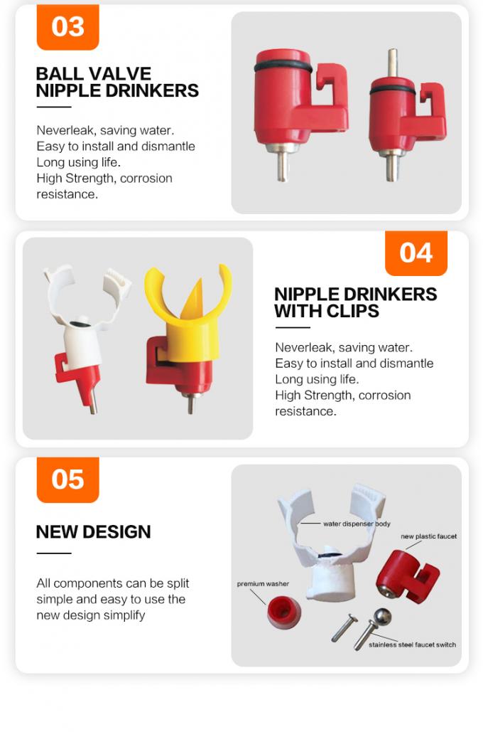 Nipple drinker for pig ไก่ drinker for farm อัตโนมัติ poultry plastic 11