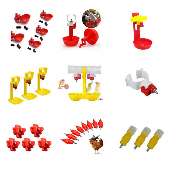 Nipple Drinking System ไก่เนื้อไก่ระบบสายดื่ม 50mm-250mm Tube 6