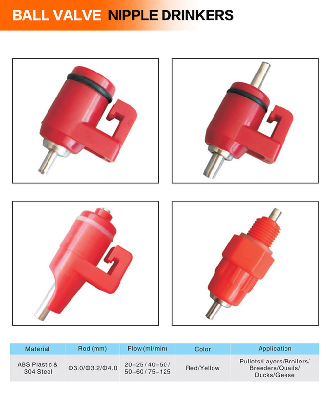 อัตโนมัติ Poultry Nipple Drinker Broiler Water Nipple For ไก่ Farm Equipment 8